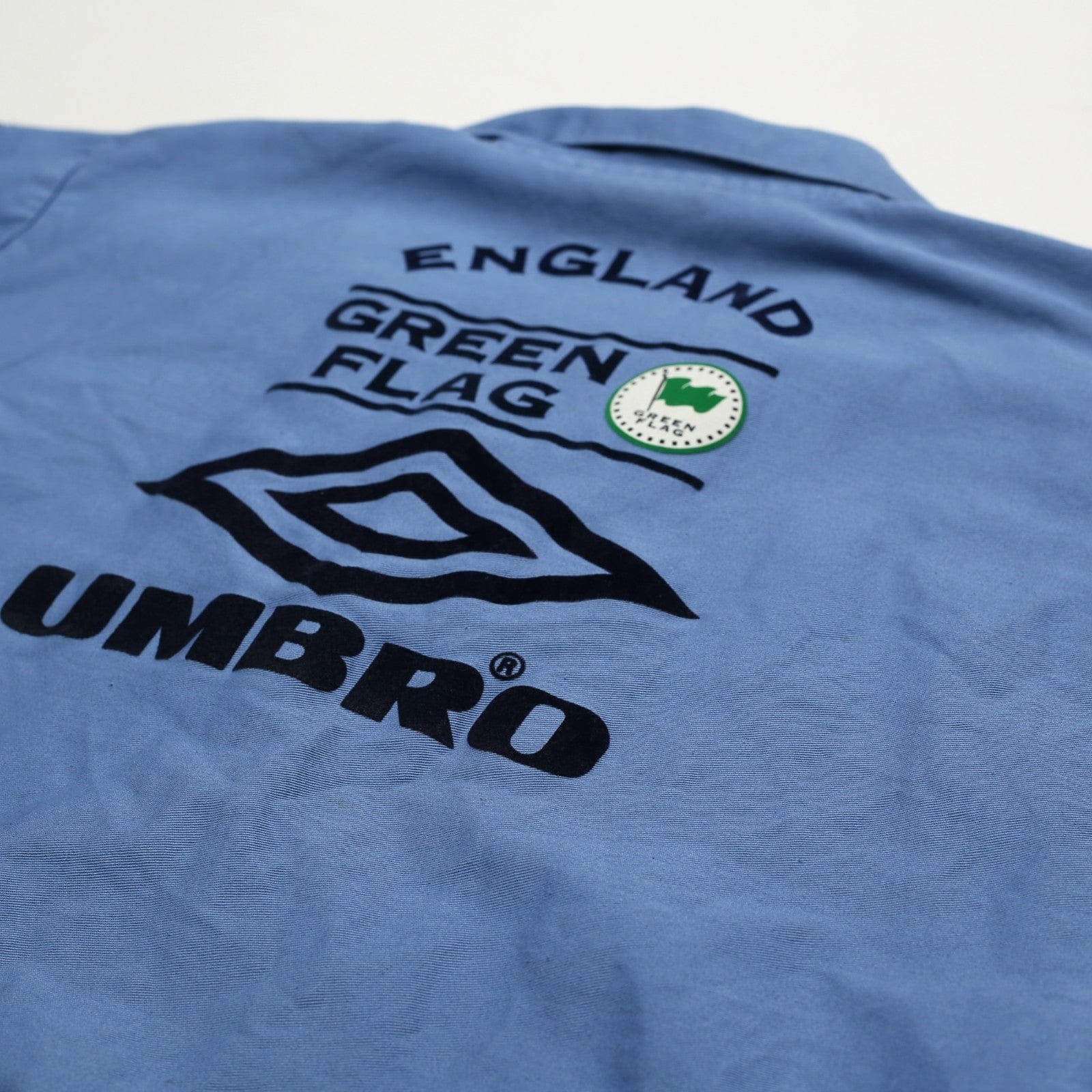 1998/99 England Vintage Green Flag Umbro Football Training Drill Top (L)