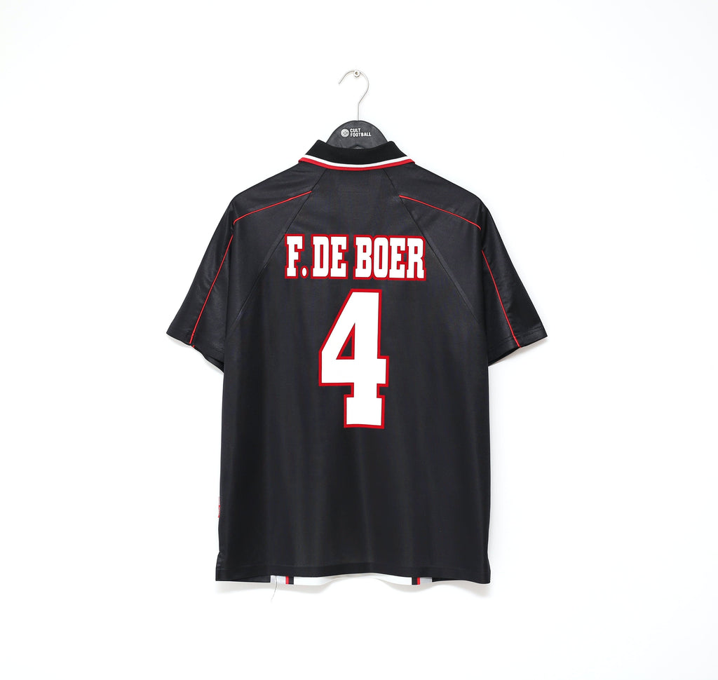 1998/99 F. DE BOER #4 Ajax Vintage Umbro Away Football Shirt