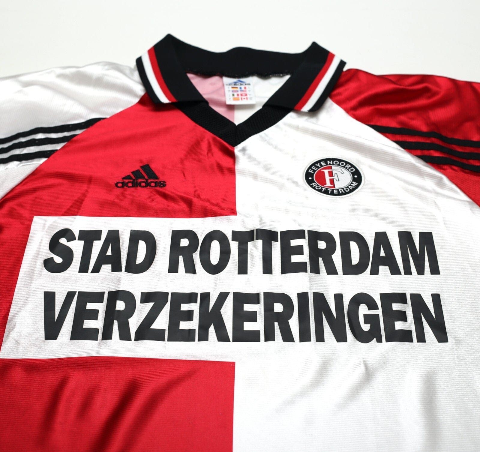 1998/99 FEYENOORD Vintage adidas Home Football Shirt (L)