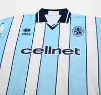 1998/99 GASCOIGNE #8 Middlesbrough Vintage Errea Away Football Shirt (XL)