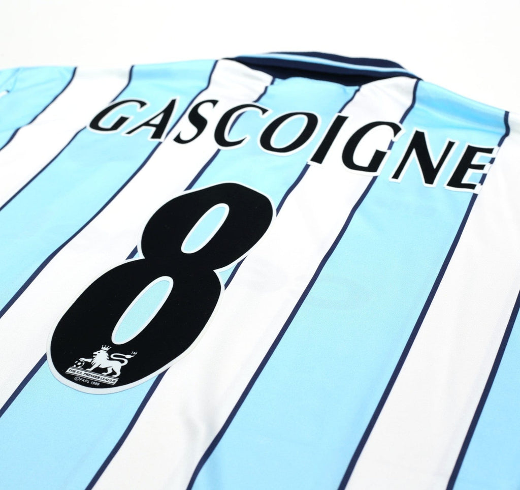 1998/99 GASCOIGNE #8 Middlesbrough Vintage Errea Away Football Shirt (XL)