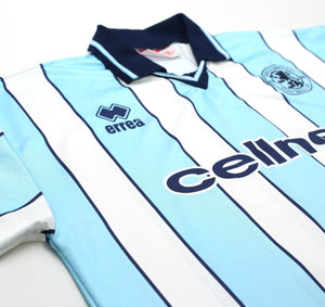 1998/99 GASCOIGNE #8 Middlesbrough Vintage Errea Away Football Shirt (XL)