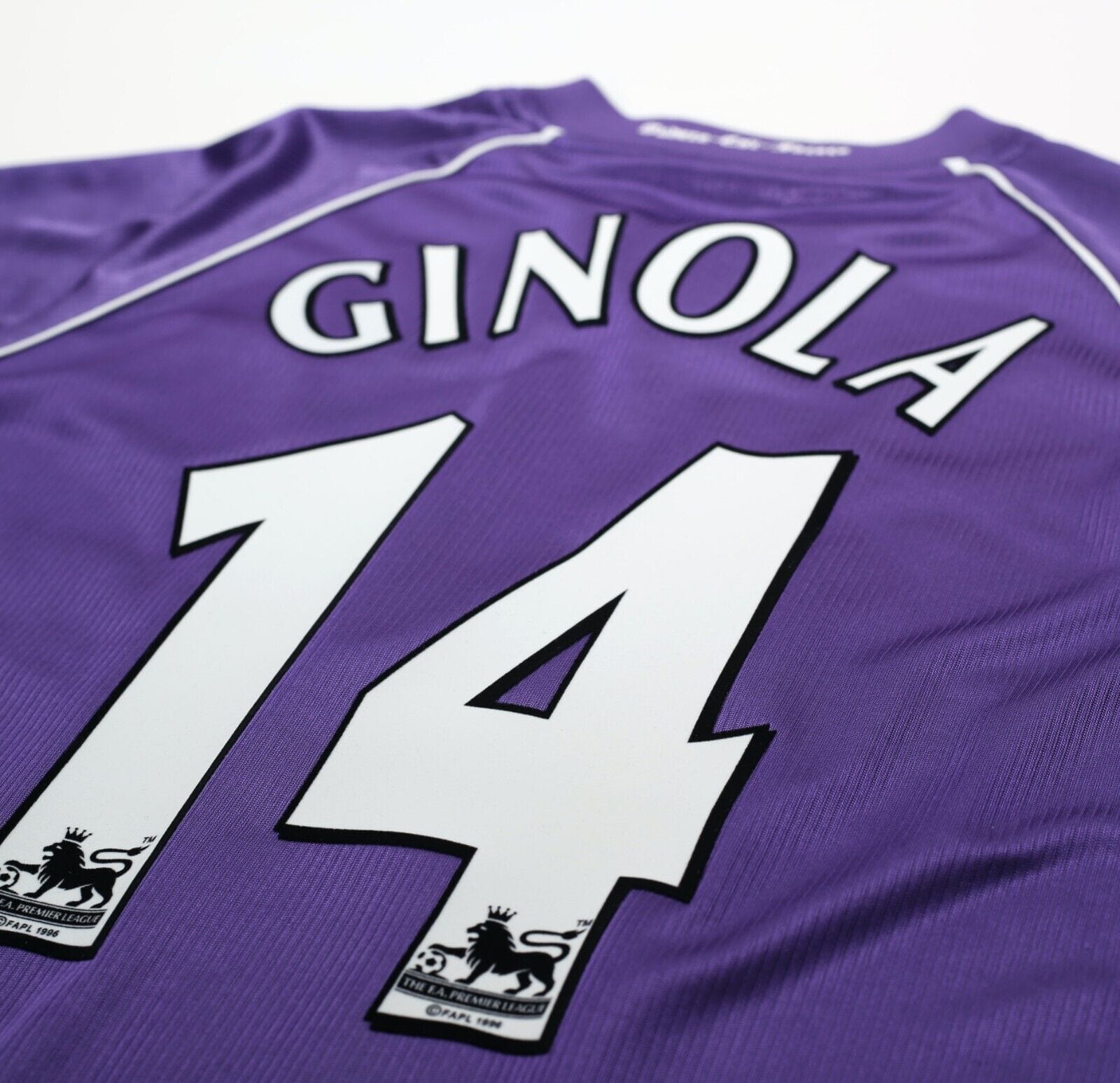 1998/99 GINOLA #14 Tottenham Hotspur Vintage PONY Away Football Shirt (L)
