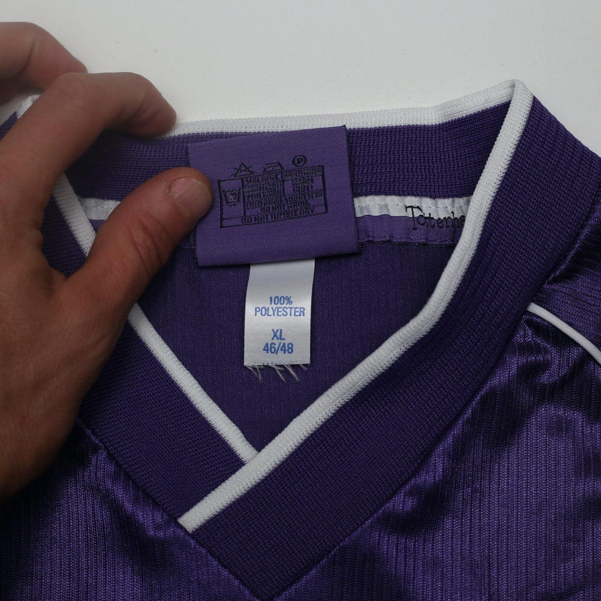 1998/99 Ginola #14 Tottenham Hotspur Vintage PONY Away Football Shirt (XL)