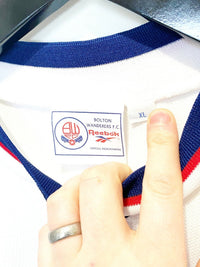 1998/99 GUNNLAUGSSON #11 Bolton Wanderers Reebok Football Shirt (XL) MATCH WORN