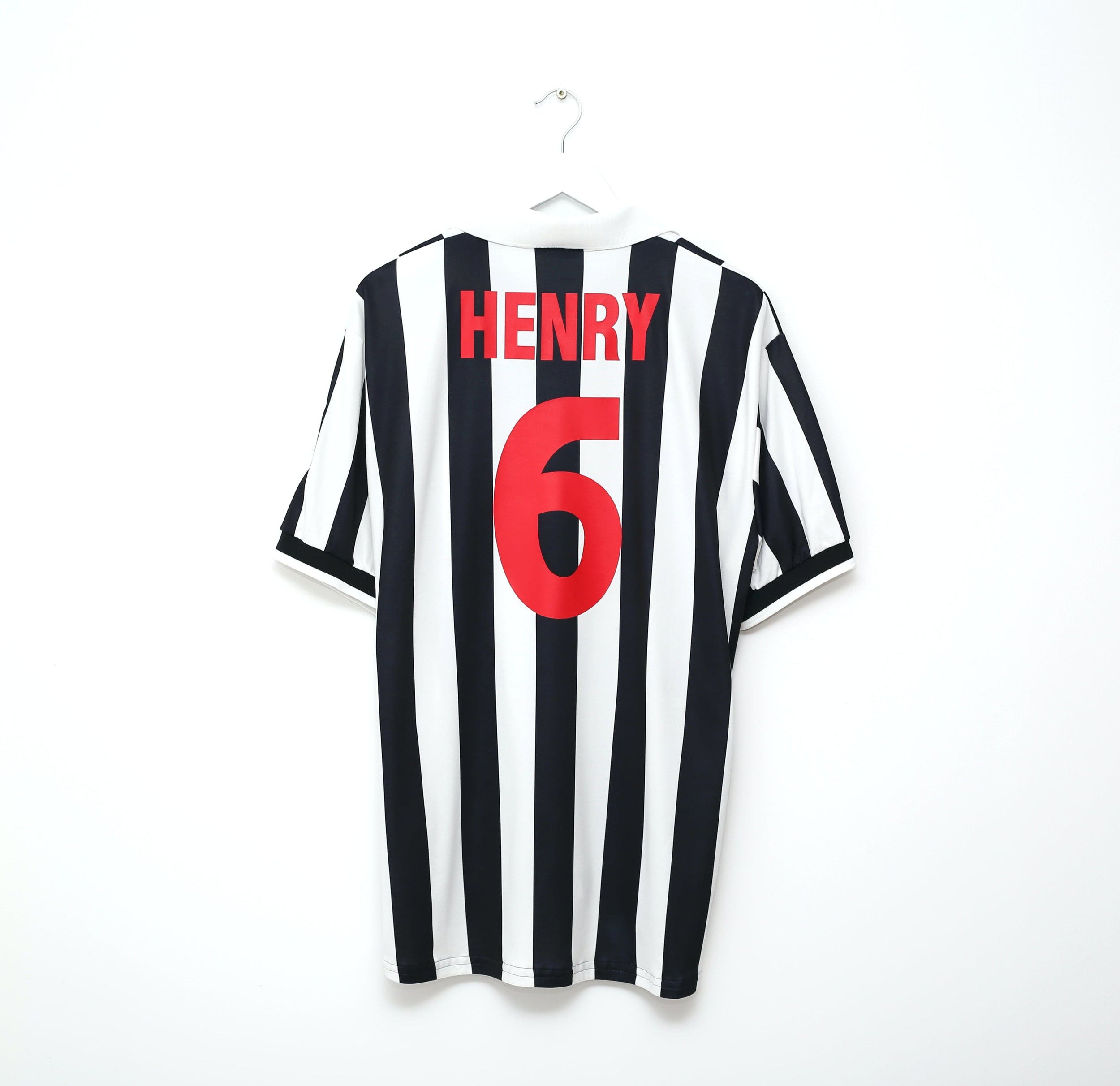 1998/99 HENRY #6 Juventus Vintage Kappa Home Football Shirt Jersey