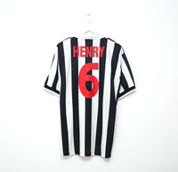 1998/99 HENRY #6 Juventus Vintage Kappa Home Football Shirt Jersey (XL)