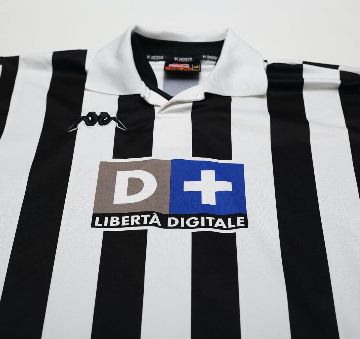 1998/99 HENRY #6 Juventus Vintage Kappa Home Football Shirt (L)