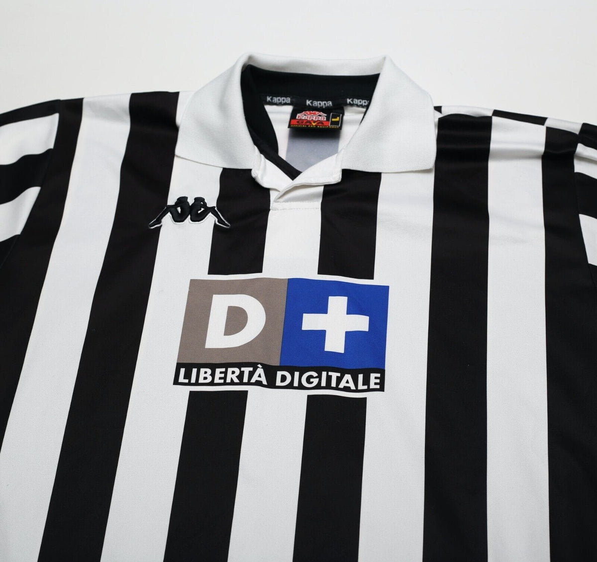 1998/99 HENRY #6 Juventus Vintage Kappa Home Football Shirt (L)