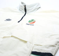 1998/99 IRELAND Vintage Umbro 1/4 Zip Football Training Jacket (L)