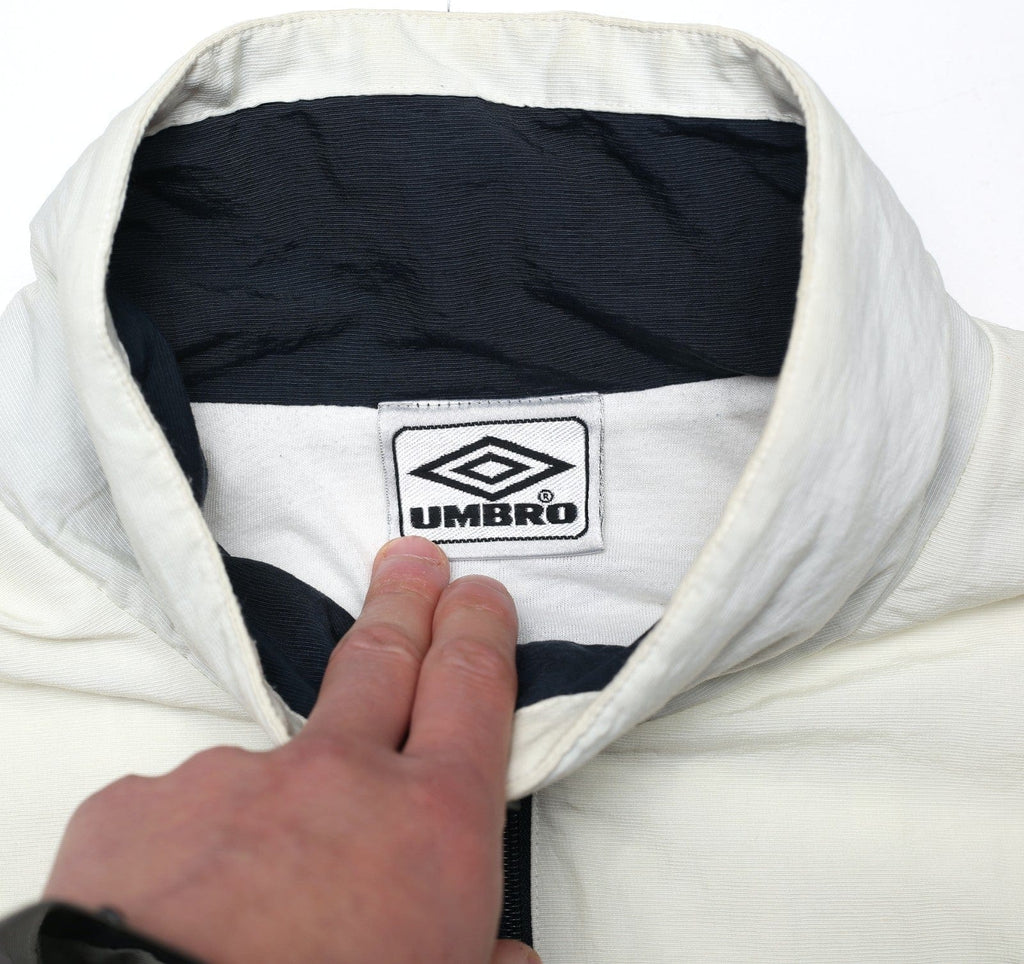 1998/99 IRELAND Vintage Umbro 1/4 Zip Football Training Jacket (L)