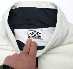 1998/99 IRELAND Vintage Umbro 1/4 Zip Football Training Jacket (L)