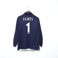 1998/99 JAMES #1 Liverpool Vintage Reebok GK Football Shirt Jersey (M)