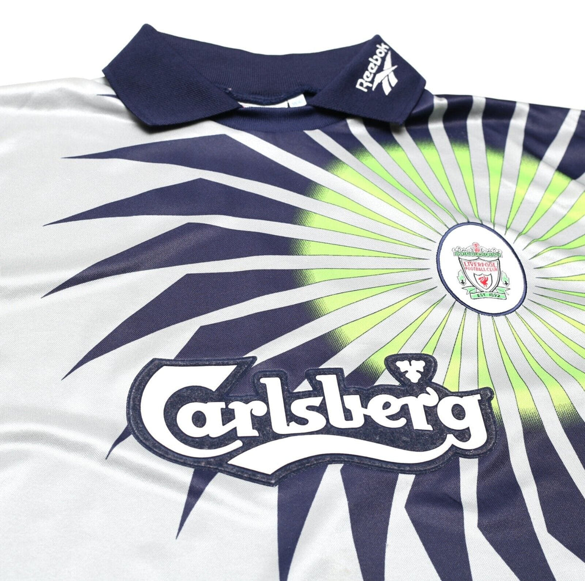 1998/99 JAMES #1 Liverpool Vintage Reebok GK Football Shirt Jersey (M)