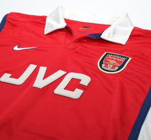 1998/99 KANU #25 Arsenal Vintage Nike Home Football Shirt Jersey (S)