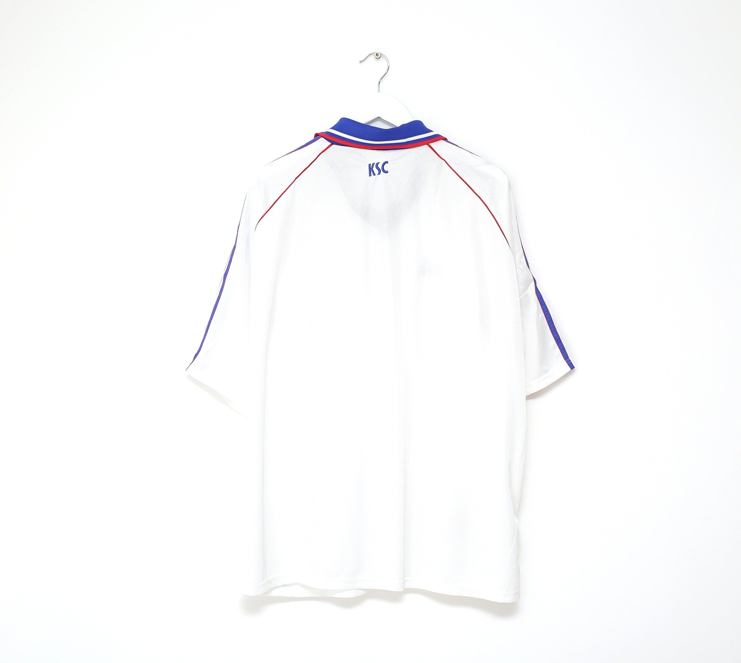 1998/99 KARLSRUHE SC Vintage adidas Home Football Shirt Jersey (XXL) BNWOT