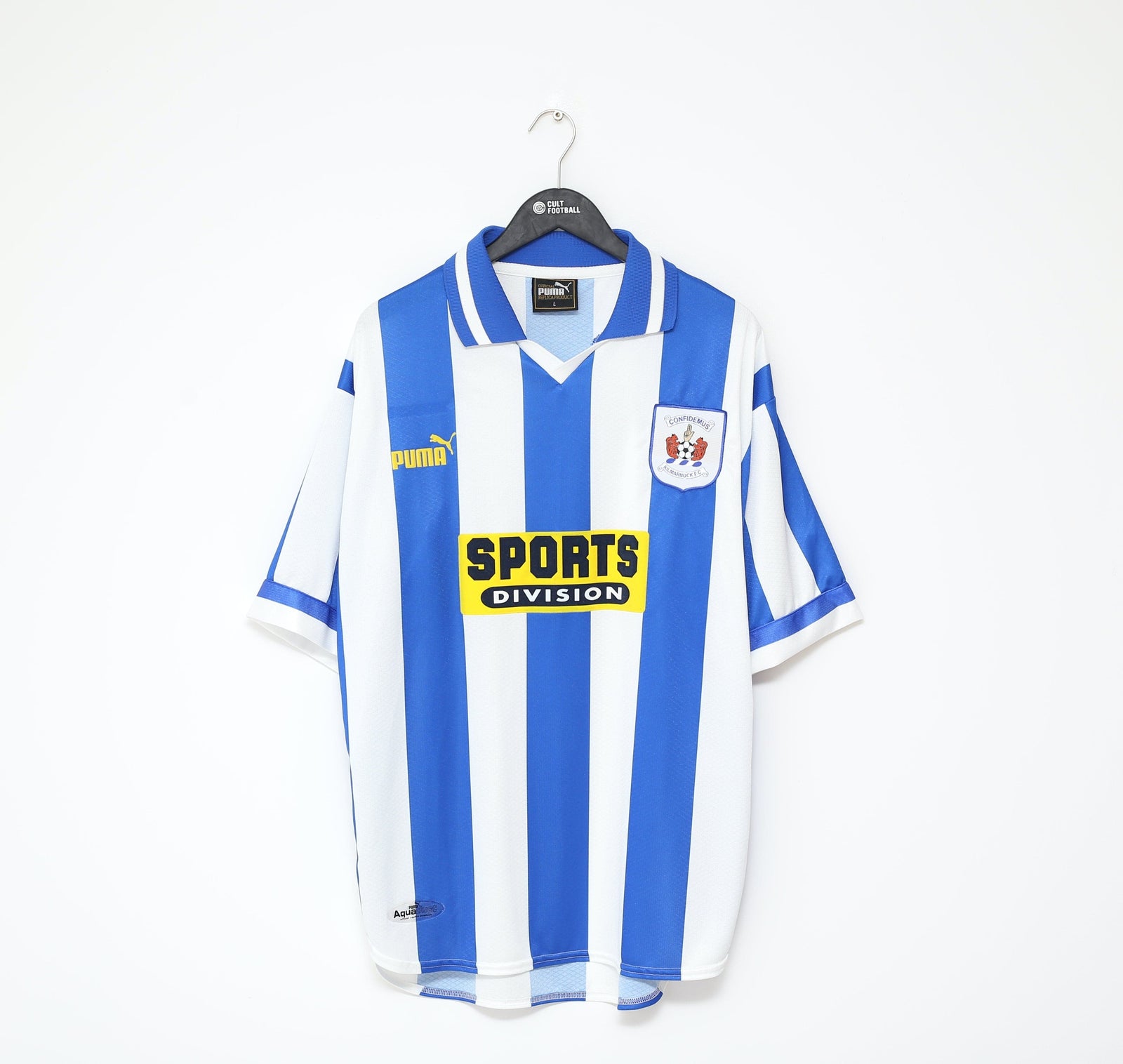 1998/99 KILMARNOCK Vintage PUMA Home Football Shirt Jersey (L) McCoist Era