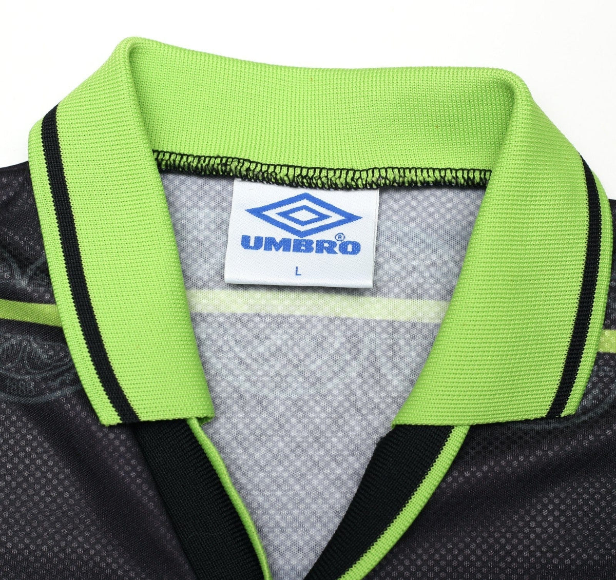 1998/99 LARSSON #7 Celtic Vintage Umbro Away Football Shirt (L)