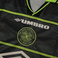 1998/99 Larsson #7 Celtic Vintage Umbro Away Football Shirt (L)