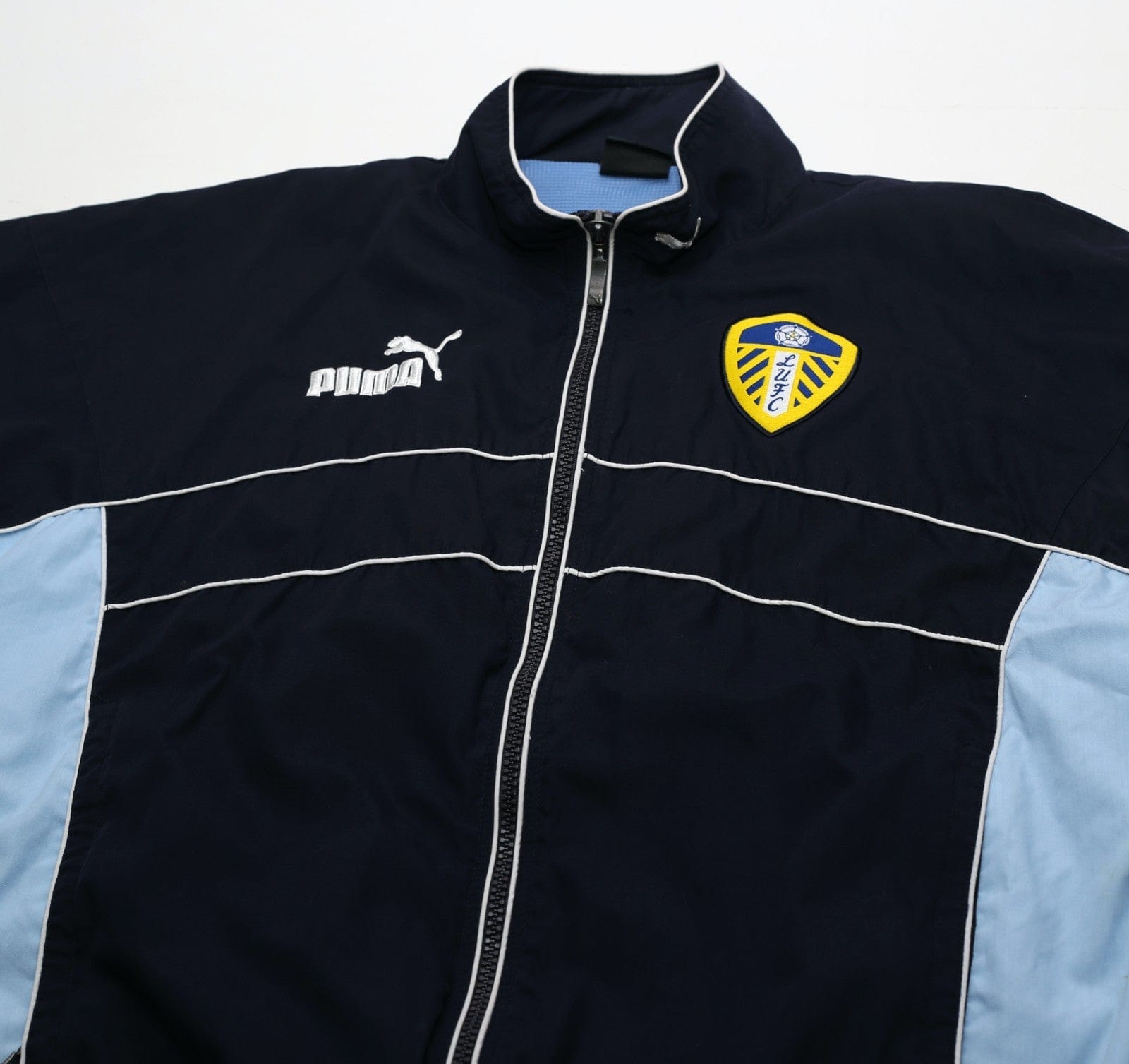1998/99 LEEDS UNITED Vintage PUMA Full Football Tracksuit (L)