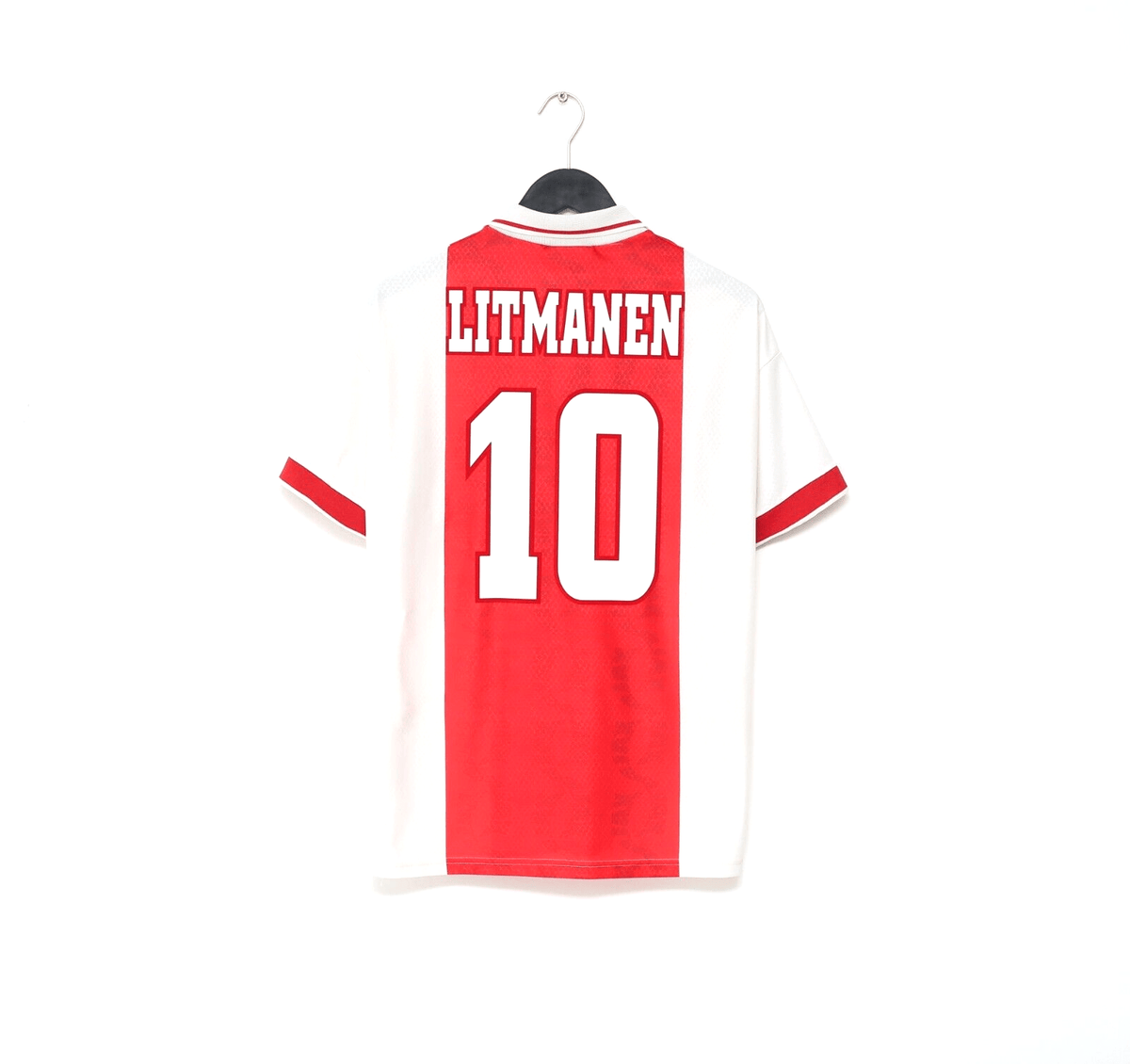 1998/99 LITMANEN #10 Ajax Vintage Umbro Home Football Shirt (M) Finland