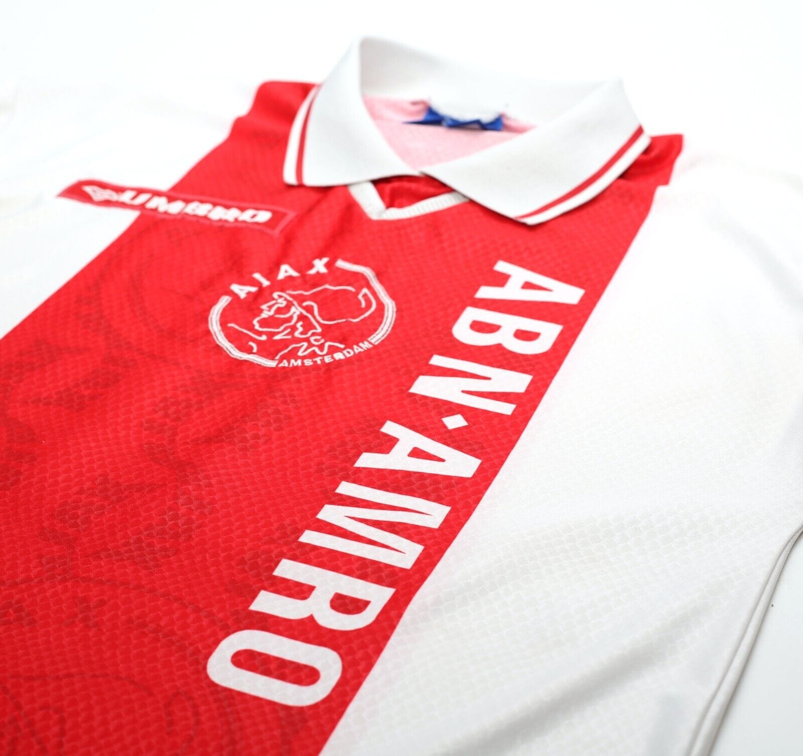 1998/99 LITMANEN #10 Ajax Vintage Umbro Home Football Shirt (M) Finland