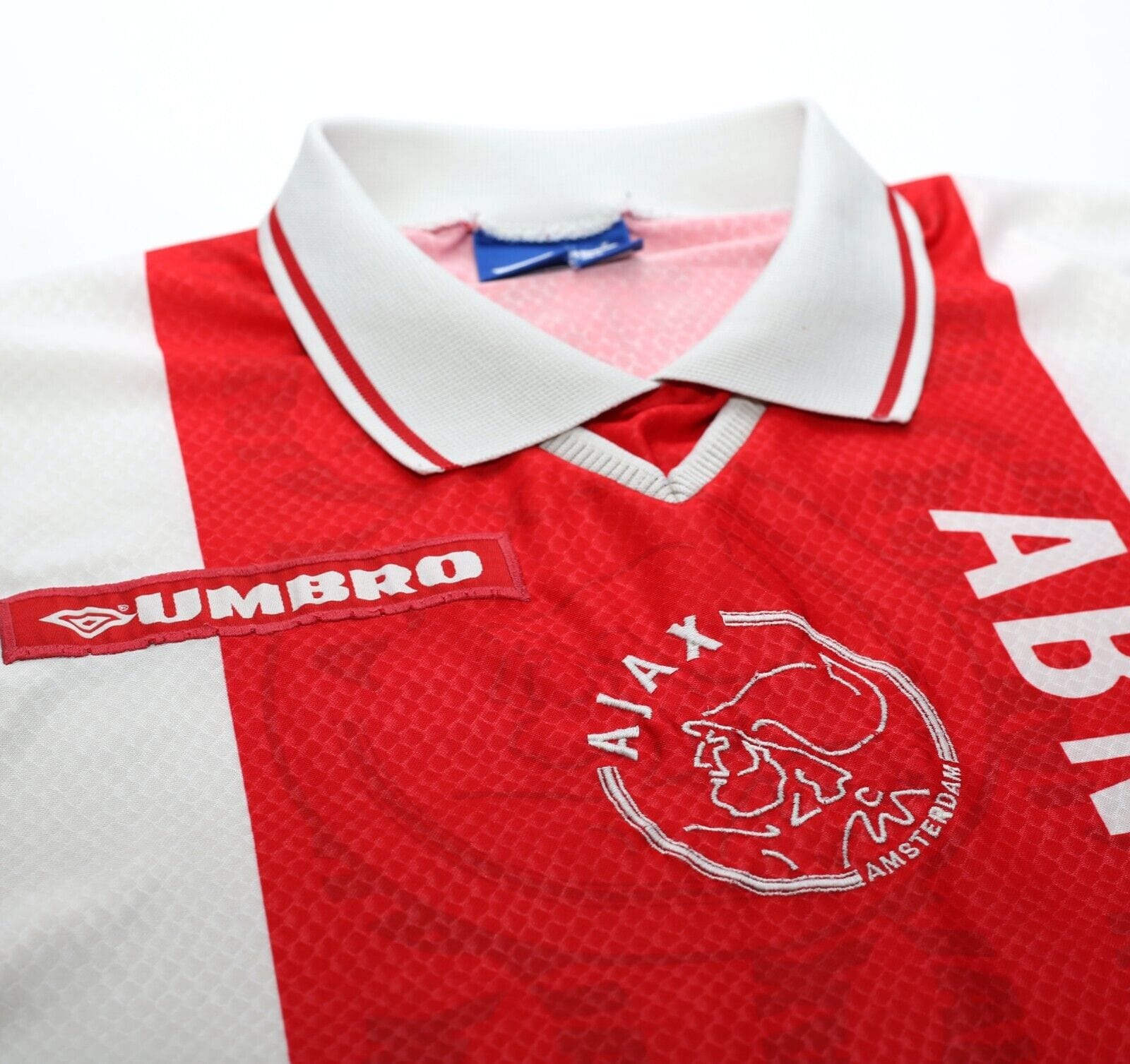 1998/99 LITMANEN #10 Ajax Vintage Umbro Home Football Shirt (M) Finland