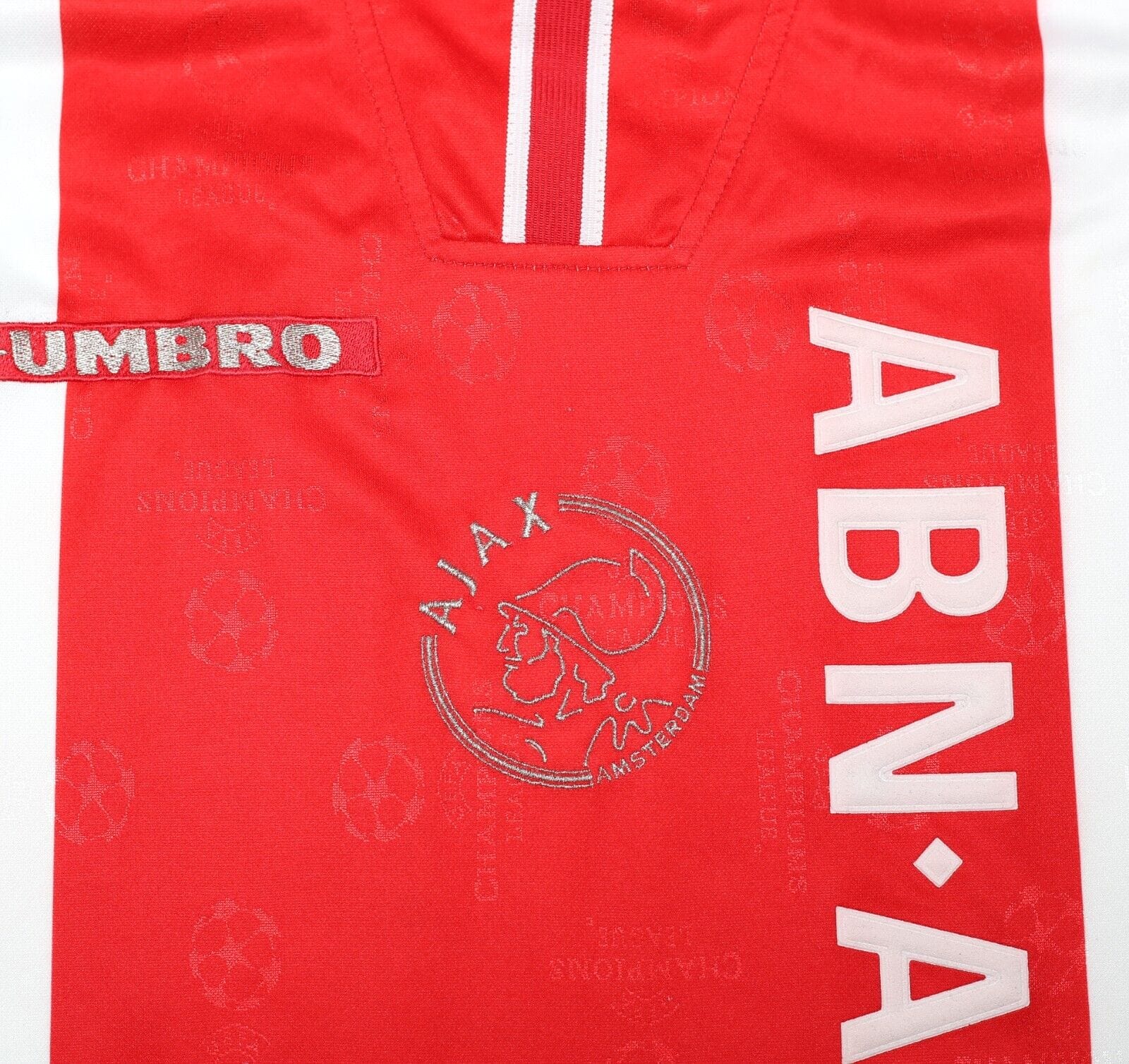 1998/99 LITMANEN #10 Ajax Vintage Umbro UCL Home Football Shirt (XXL) Finland