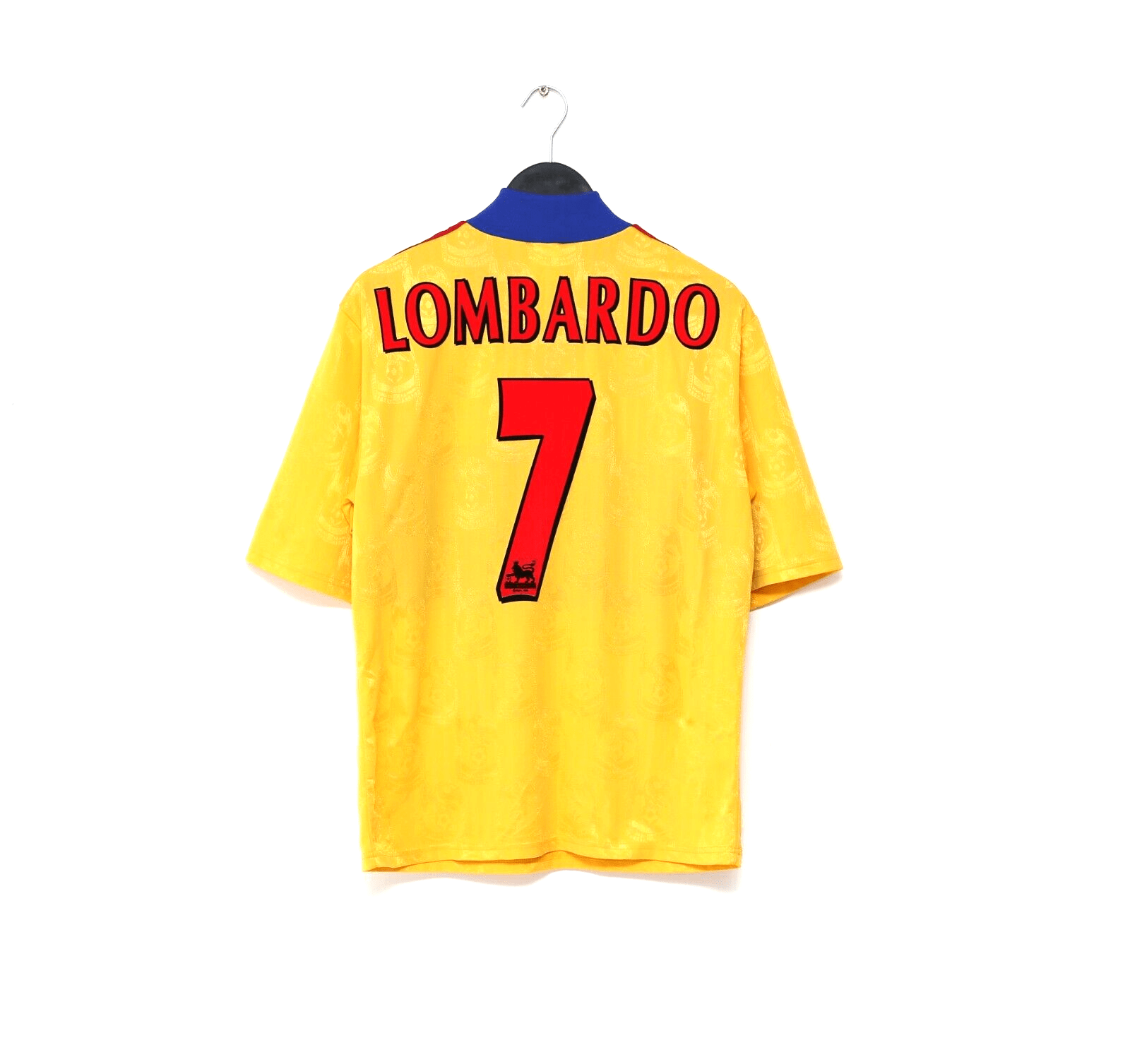 1998/99 LOMBARDO #7 Crystal Palace Vintage adidas Away Football Shirt (M)