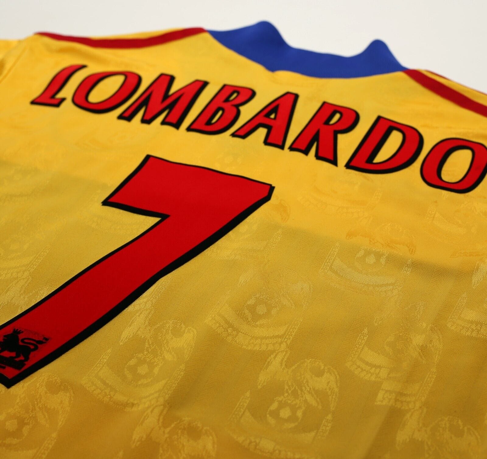 1998/99 LOMBARDO #7 Crystal Palace Vintage adidas Away Football Shirt (M)