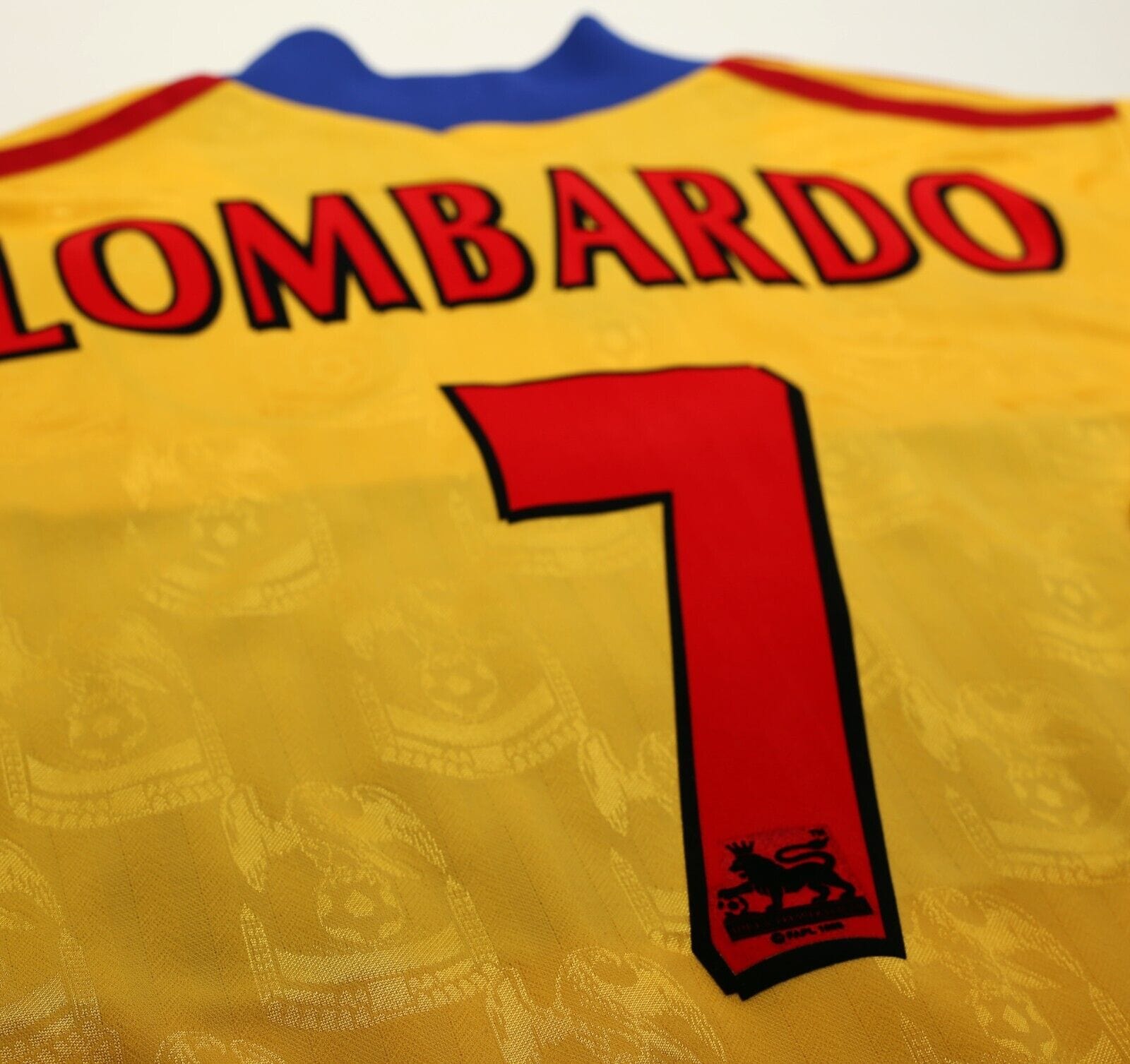 1998/99 LOMBARDO #7 Crystal Palace Vintage adidas Away Football Shirt (M)