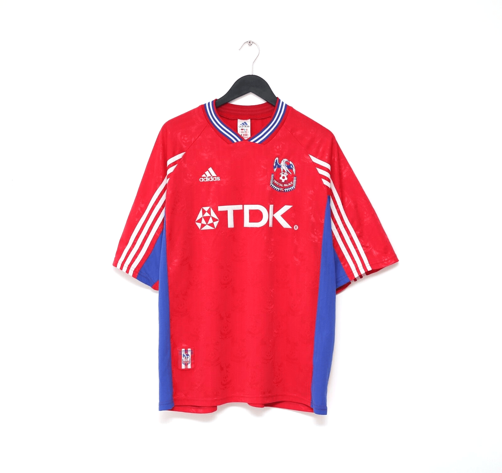 1998/99 LOMBARDO #7 Crystal Palace Vintage adidas Home Football Shirt (XL)