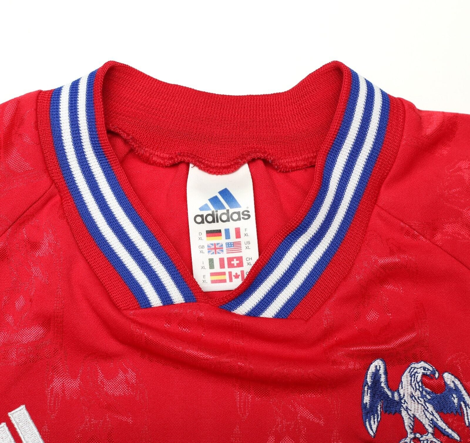 1998/99 LOMBARDO #7 Crystal Palace Vintage adidas Home Football Shirt (XL)