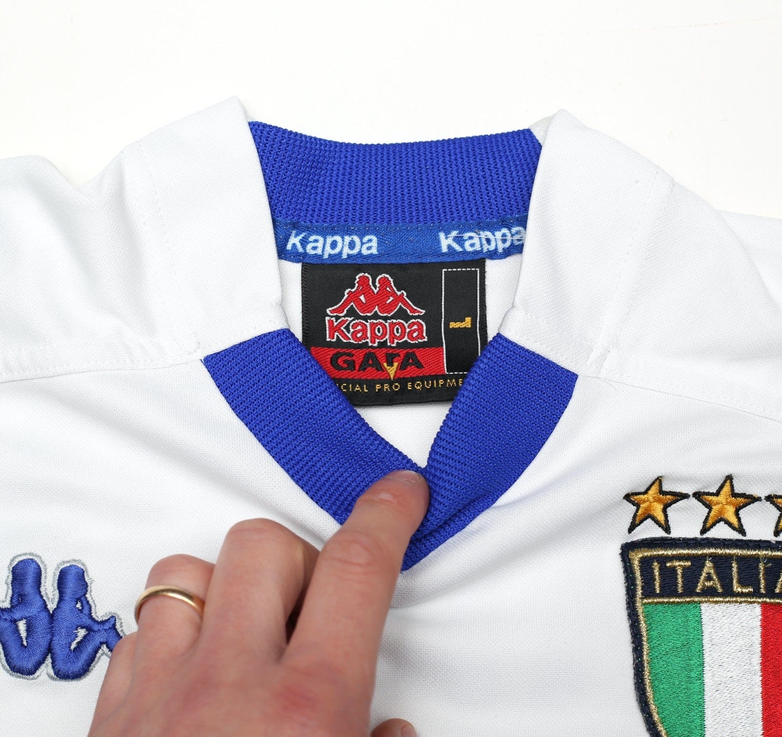 1998/99 MALDINI #3 Italy Vintage Kappa Away Football Shirt (L)