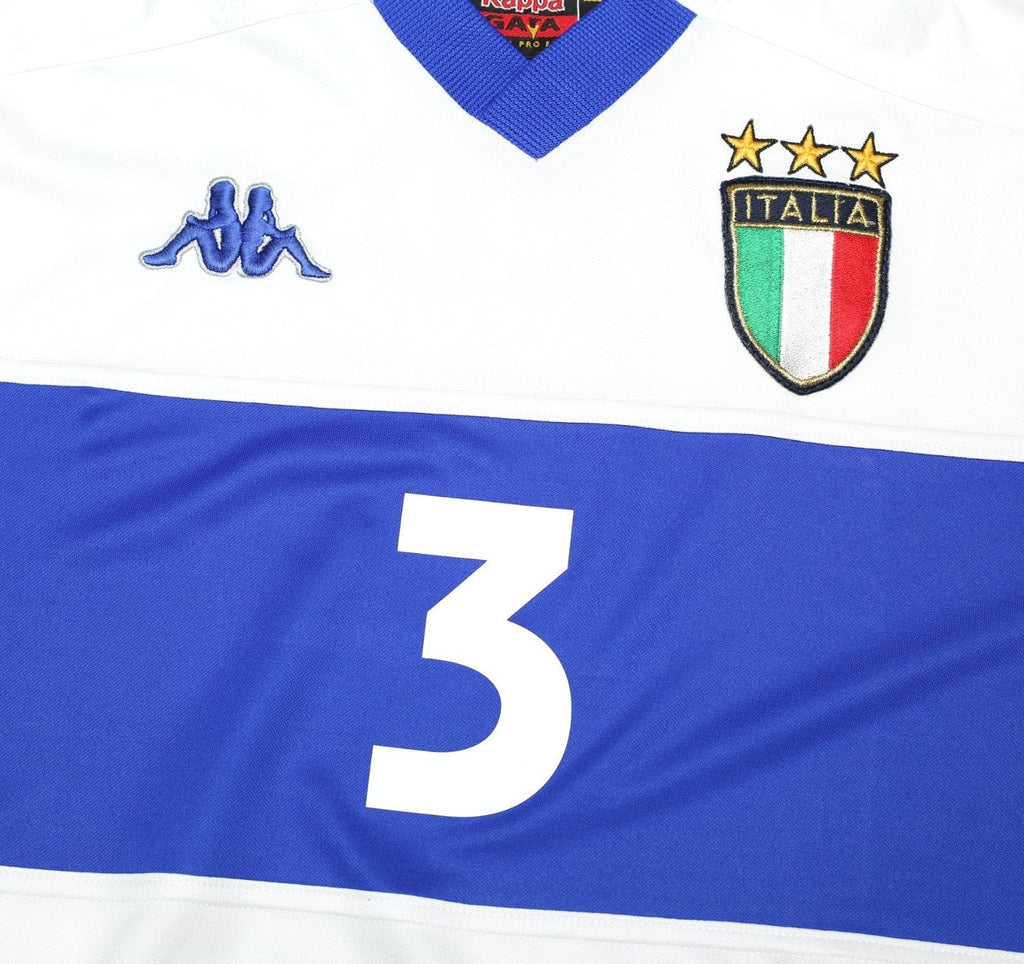 1998/99 MALDINI #3 Italy Vintage Kappa Away Football Shirt (L)