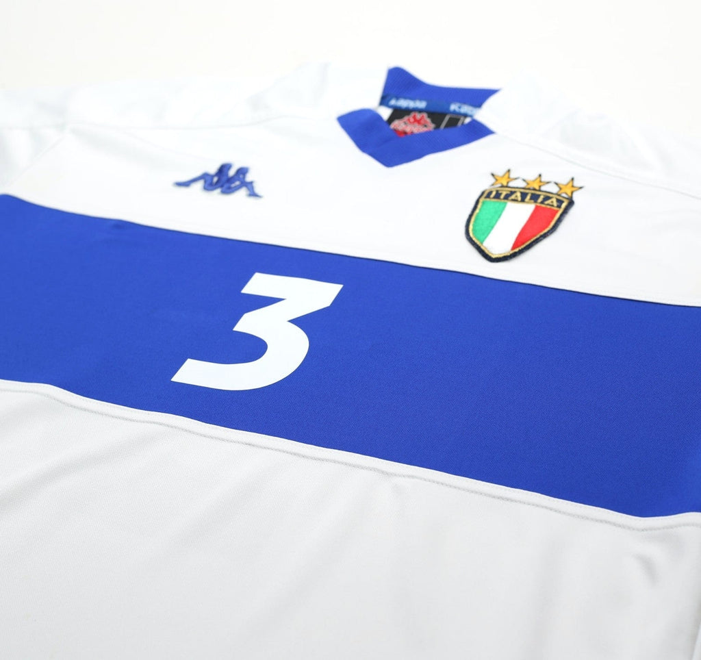 1998/99 MALDINI #3 Italy Vintage Kappa Away Football Shirt (L)