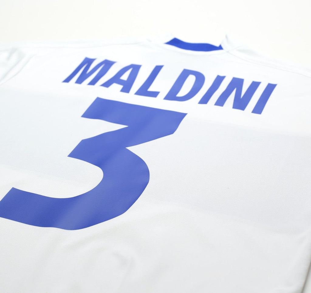 1998/99 MALDINI #3 Italy Vintage Kappa Away Football Shirt (L)