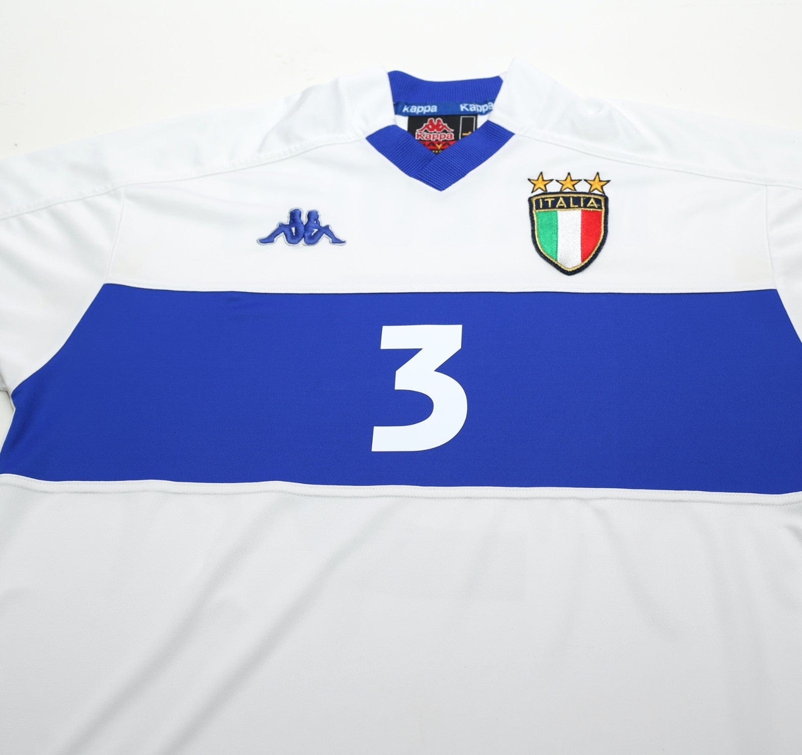 1998/99 MALDINI #3 Italy Vintage Kappa Away Football Shirt (L)