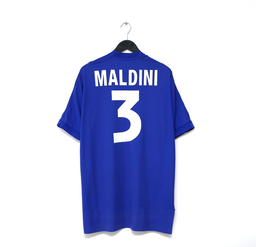 1998/99 MALDINI #3 Italy Vintage Kappa Football Shirt (XL)