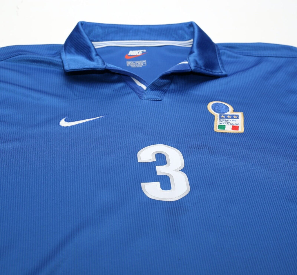 1998/99 MALDINI #3 Italy Vintage Nike Home Football Shirt (XL) WC 98