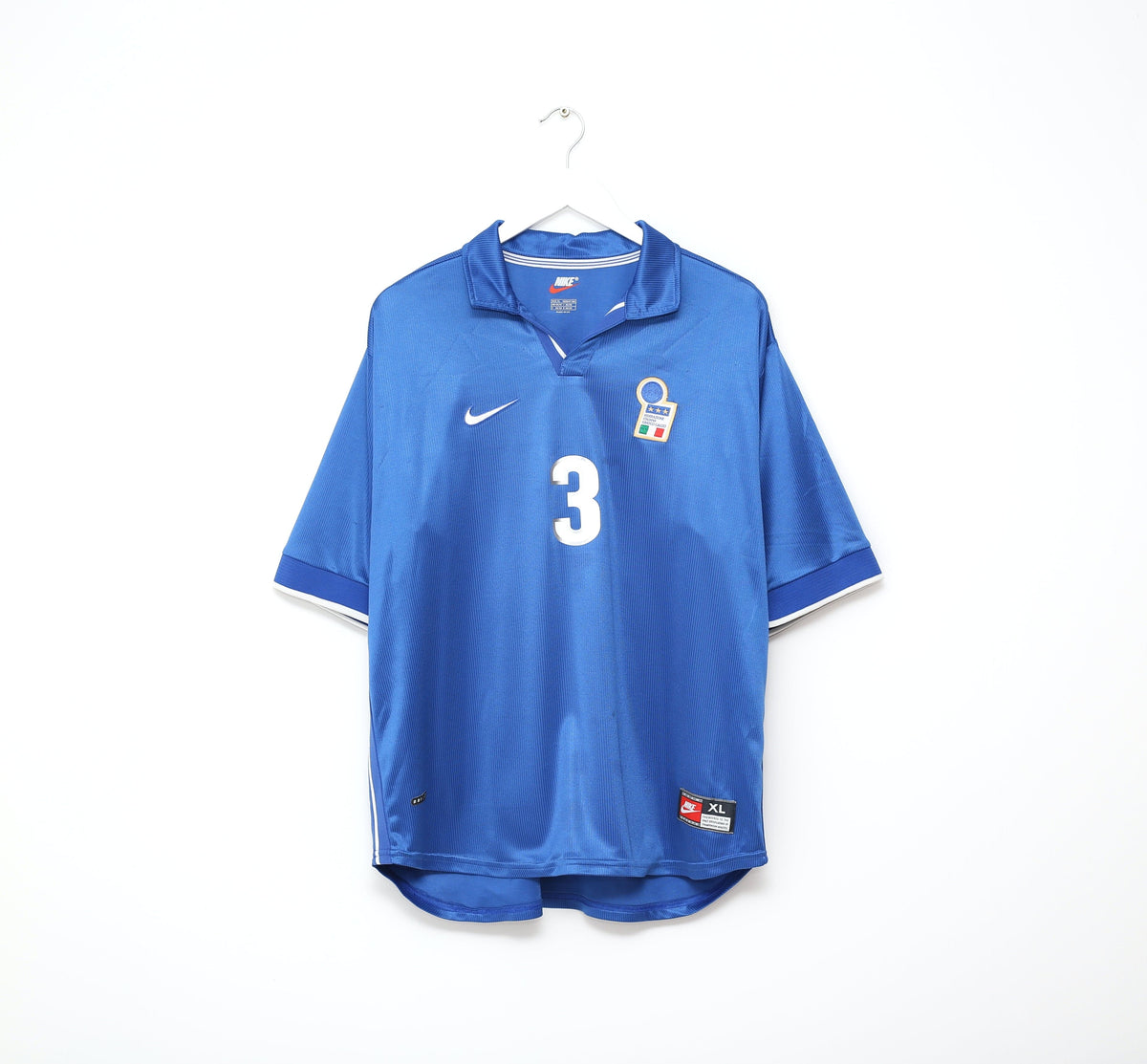 1998/99 MALDINI #3 Italy Vintage Nike Home Football Shirt (XL) WC 98