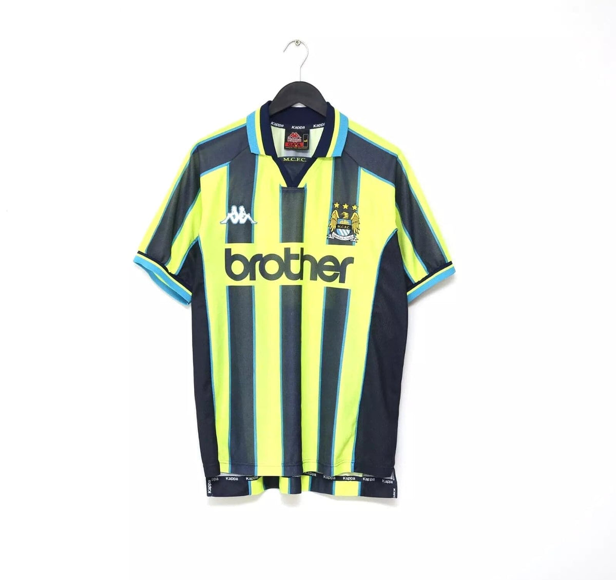 1998-99 Manchester City Kappa Away Football Shirt L | Excellent