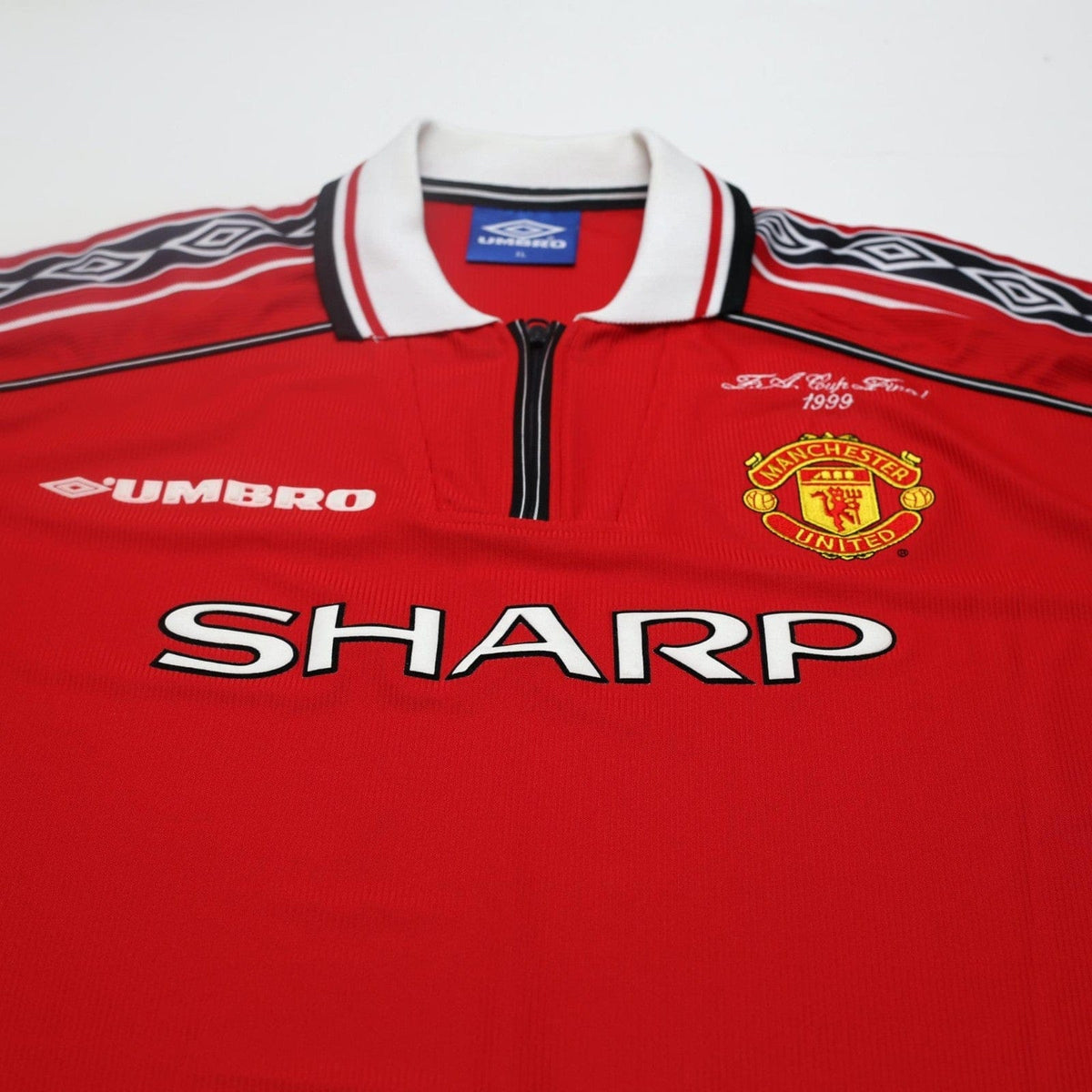 1998/99 Manchester United Vintage Umbro FA CUP Final 99 Home Shirt (XL) BNWOT