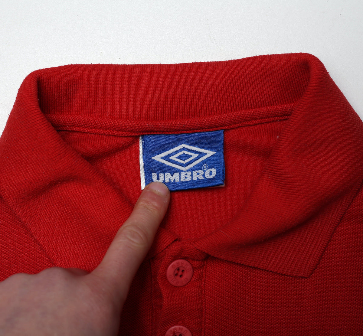 1998/99 MANCHESTER UNITED Vintage Umbro Football Polo Shirt (XL)