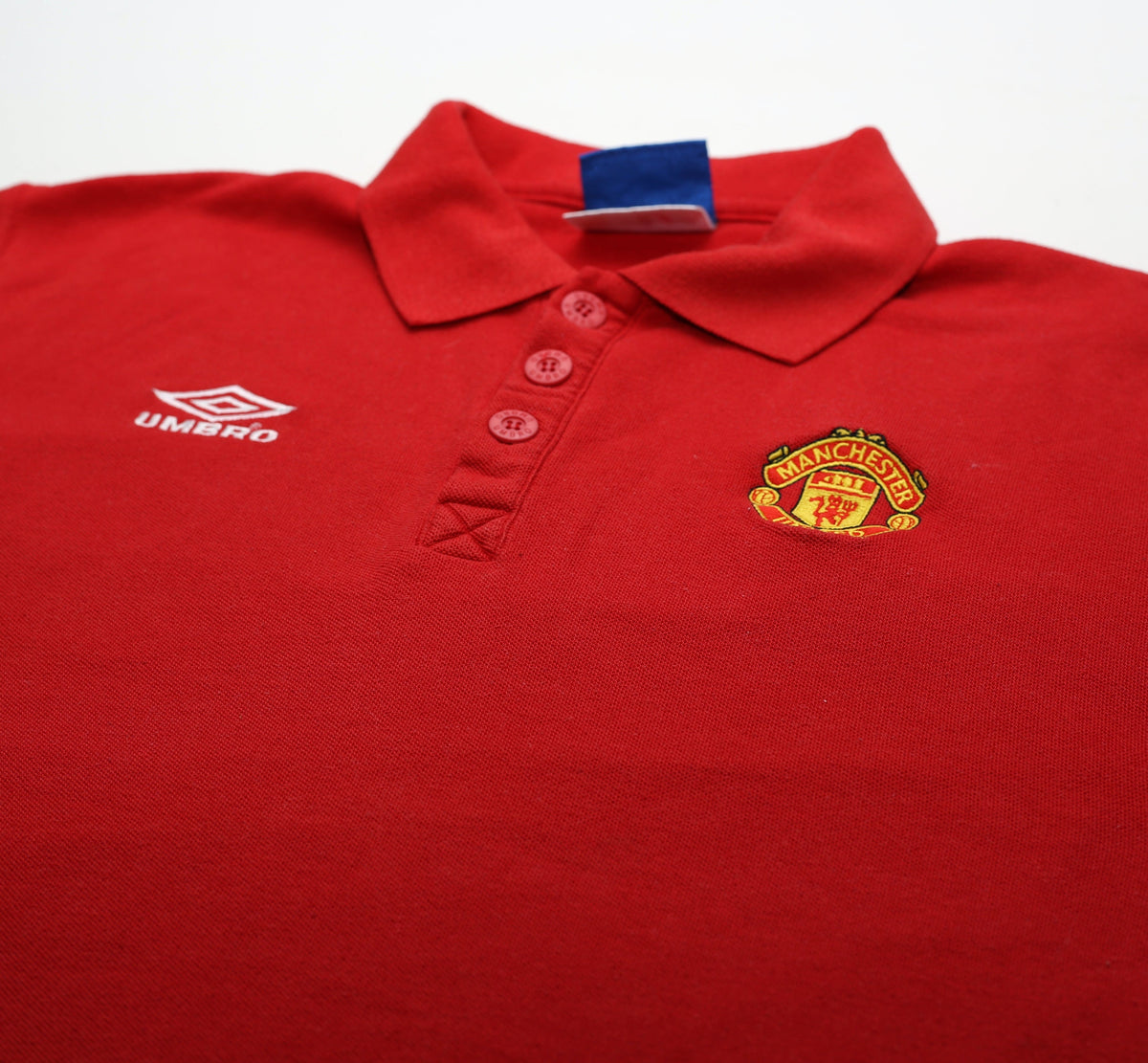 1998/99 MANCHESTER UNITED Vintage Umbro Football Polo Shirt (XL)