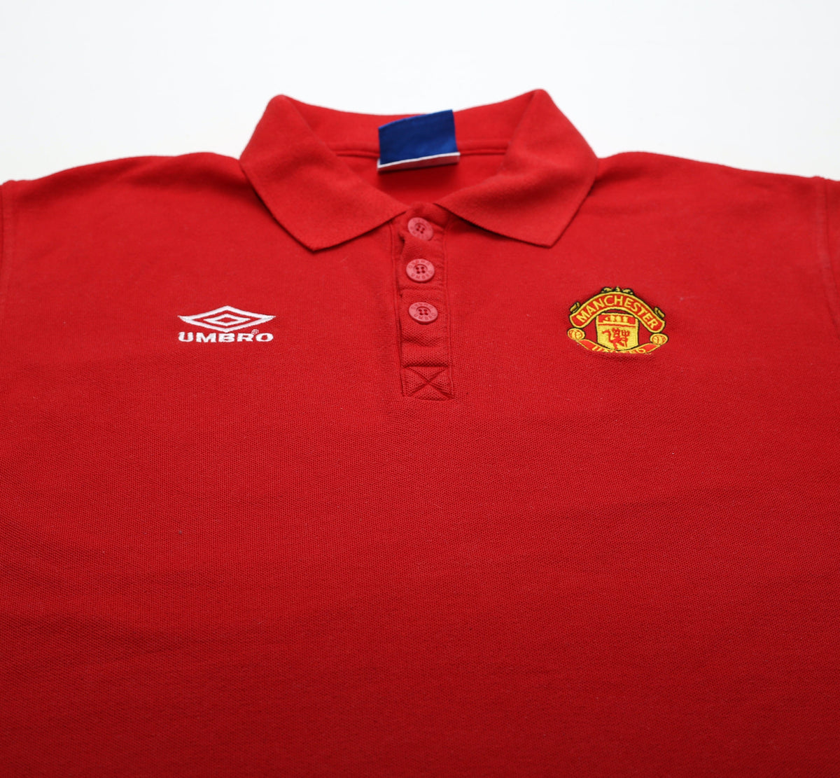 1998/99 MANCHESTER UNITED Vintage Umbro Football Polo Shirt (XL)