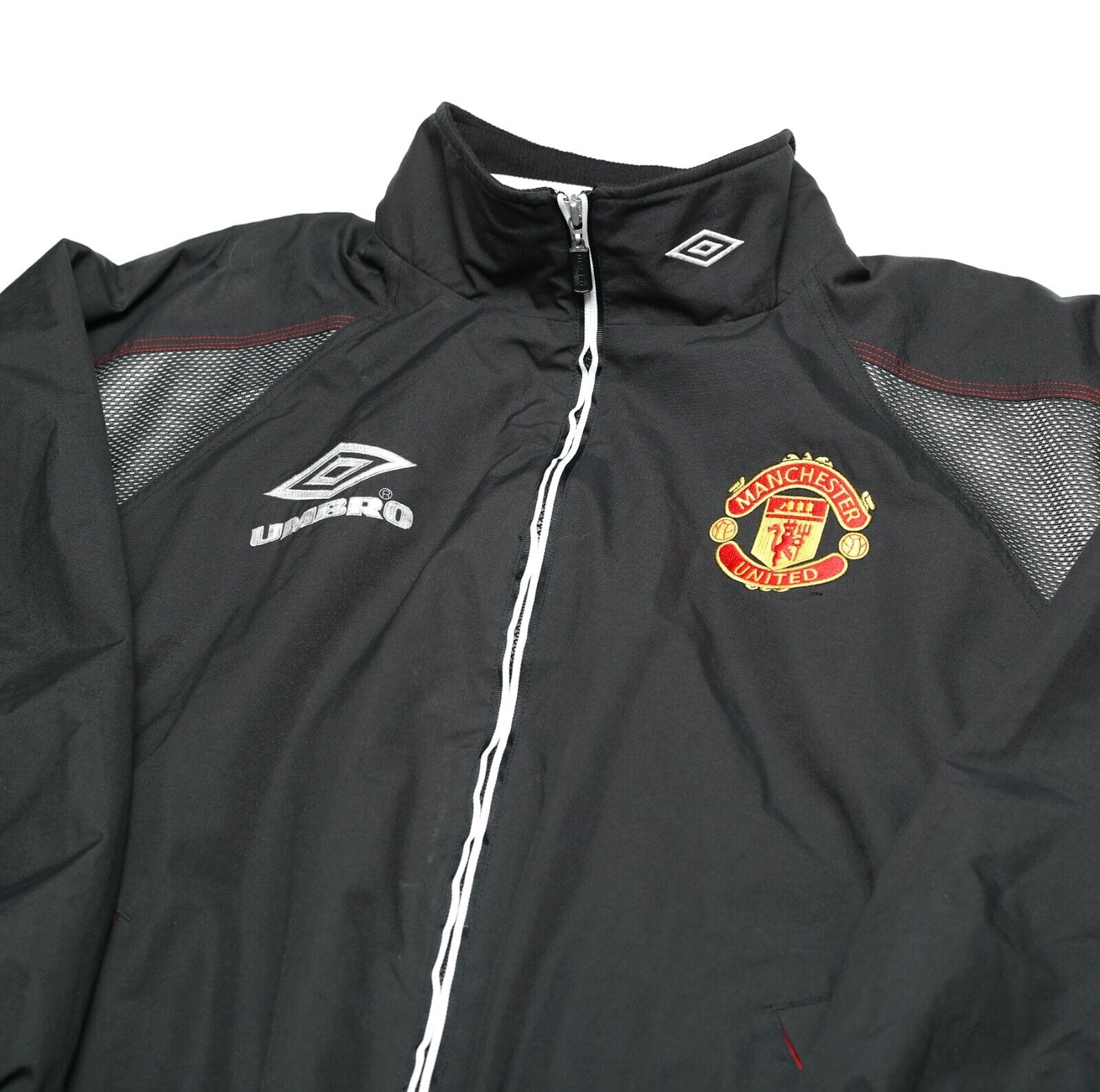 1998/99 MANCHESTER UNITED Vintage Umbro Track Top Jacket (L
