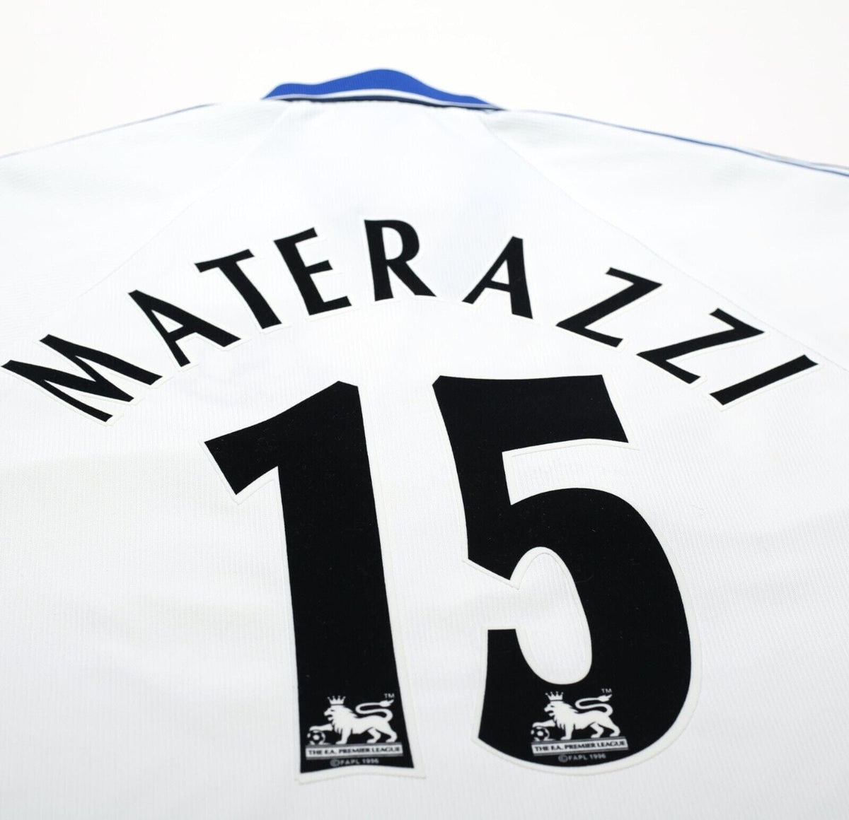 1998/99 MATERAZZI #15 Everton Vintage Umbro Away Football Shirt (L) Italy Inter