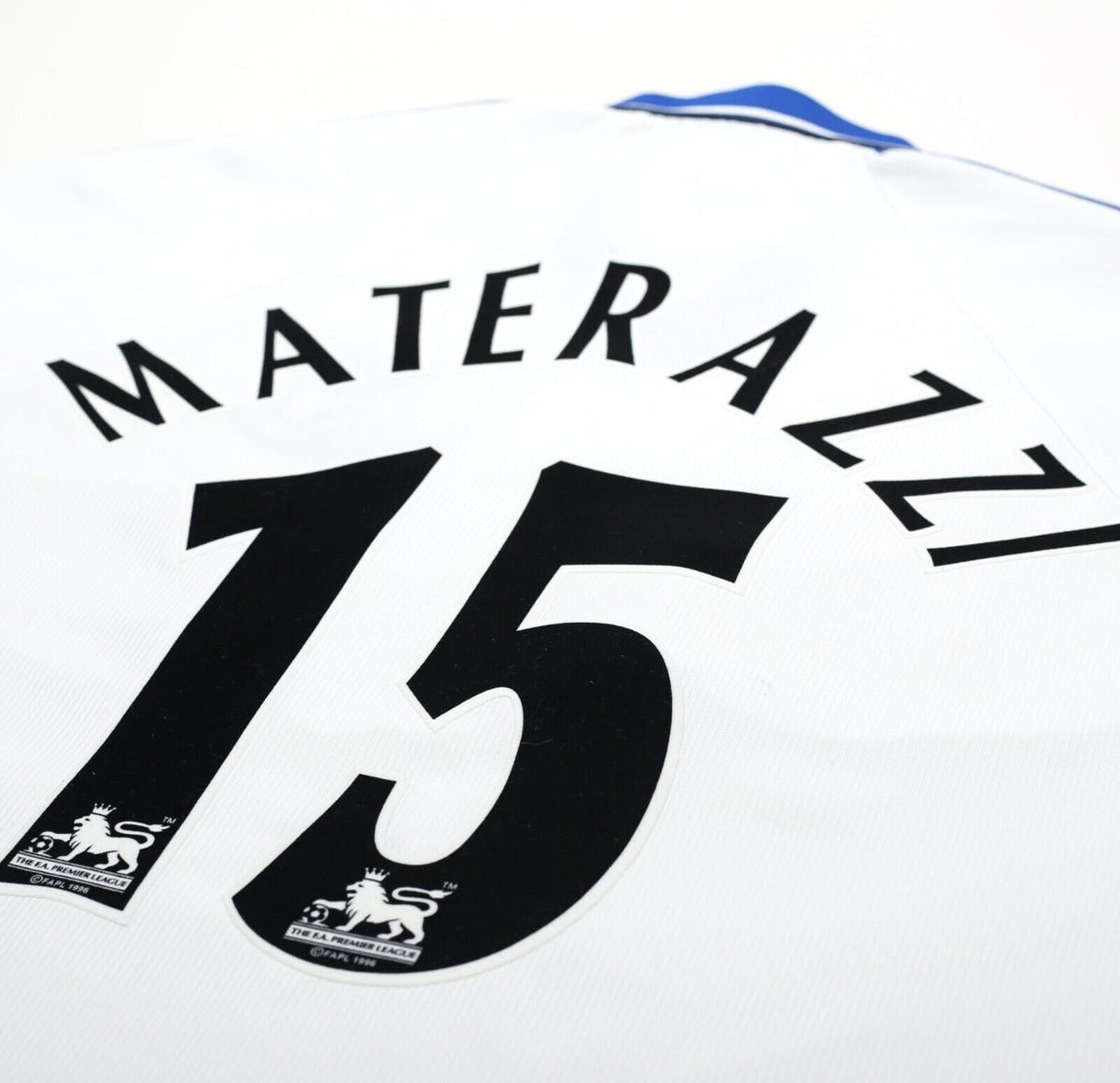 1998/99 MATERAZZI #15 Everton Vintage Umbro Away Football Shirt (L) Italy Inter