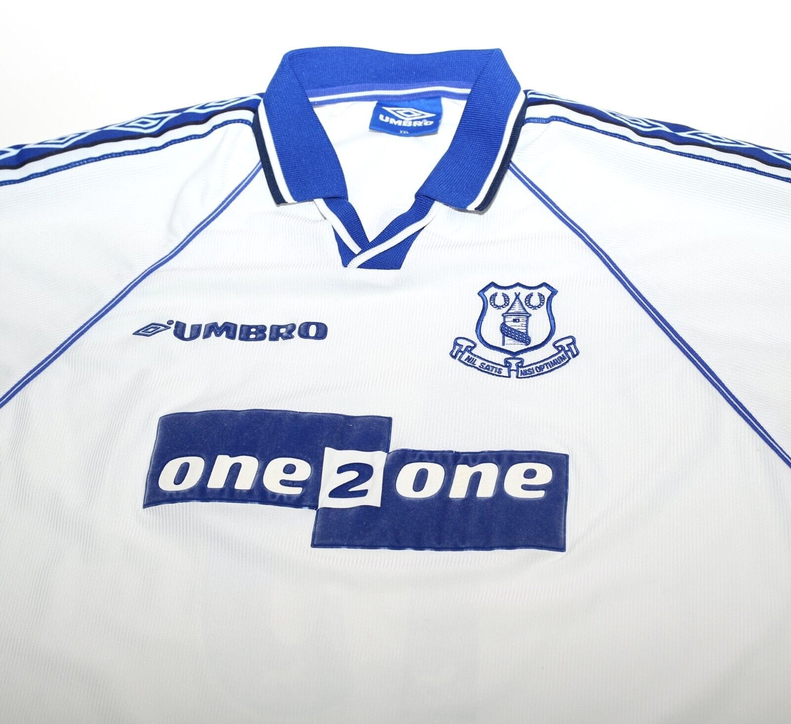 1998/99 MATERAZZI #15 Everton Vintage Umbro Away Football Shirt (XL) Italy Inter